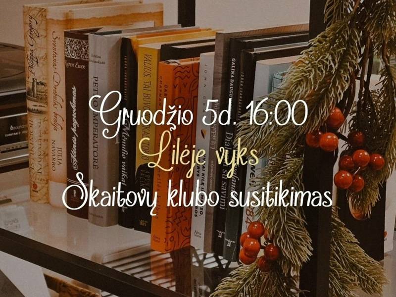 Susitikimas skaitytojų klube „Tarp eilučių“ kepyklėlėje „Lilė“