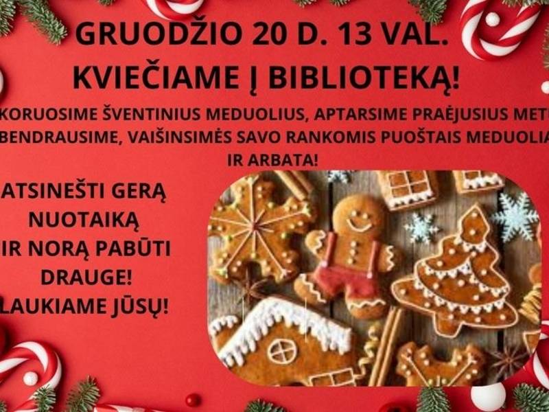 Šventinių meduolių dekoravimas