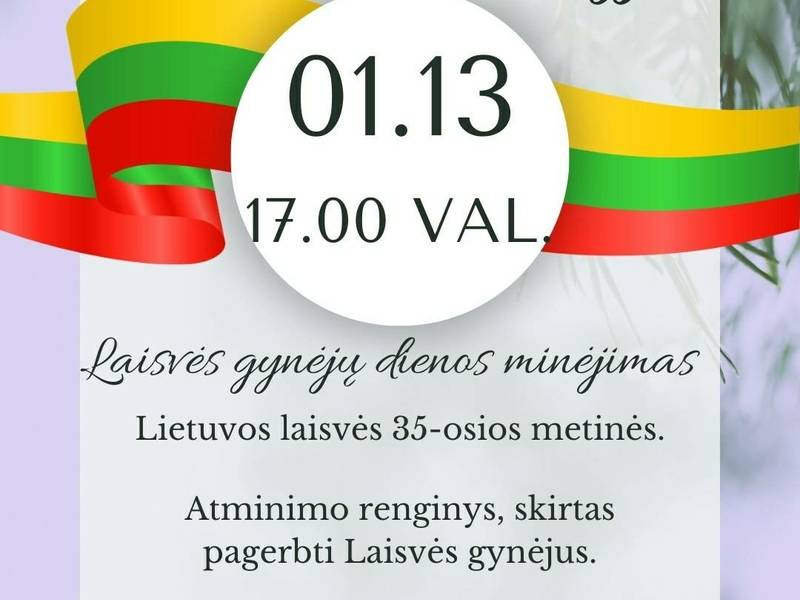 „Laisvės gynėjų dienos minėjimas“ Didžiasalyje