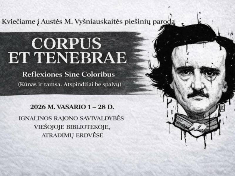 Austės M. Vyšniauskaitės piešinių paroda „Corpus et tenebrae“