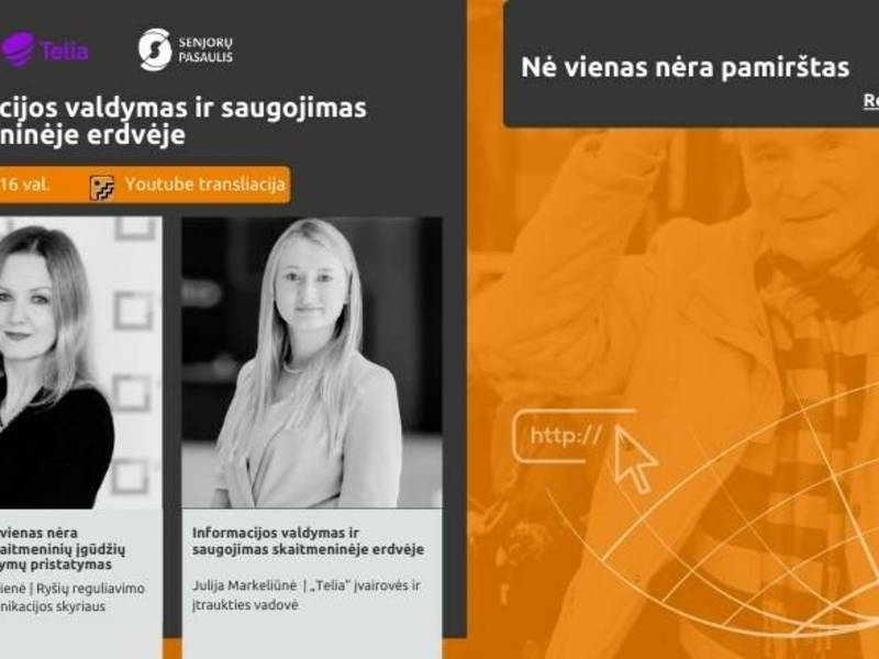 Projekto „Nė vienas nėra pamirštas“ nuotolinė paskaita