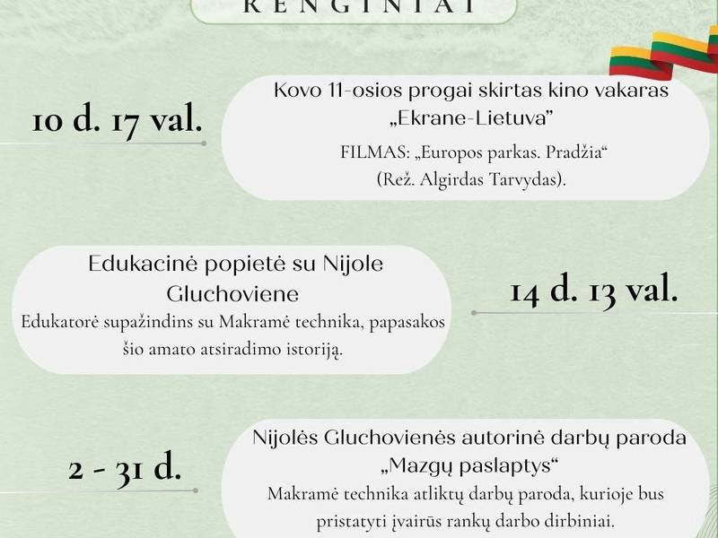 Nijolės Gluchovienės autorinė darbų paroda „Mazgų paslaptys“