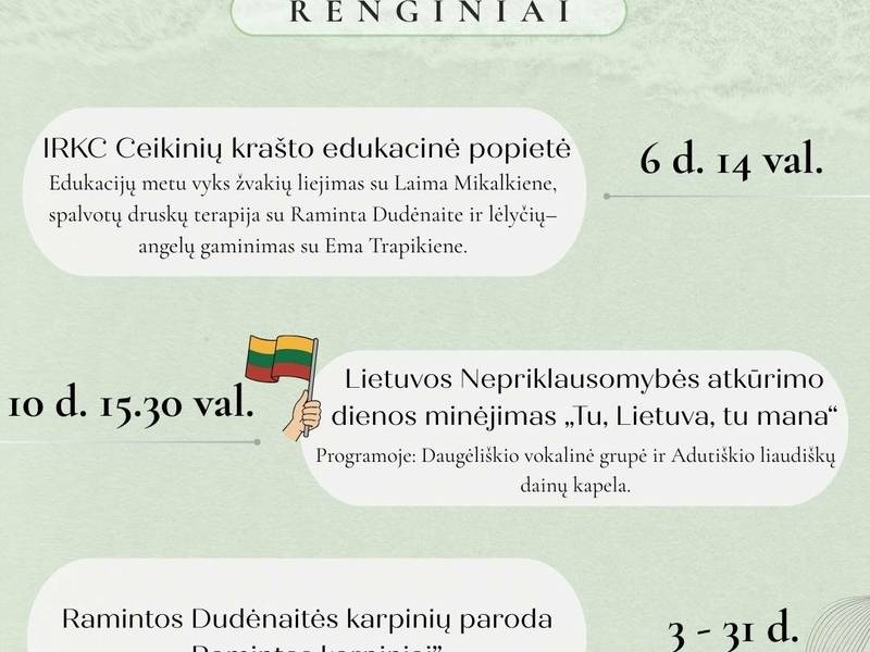 Ramintos Dudėnaitės karpinių paroda „Ramintos karpiniai“