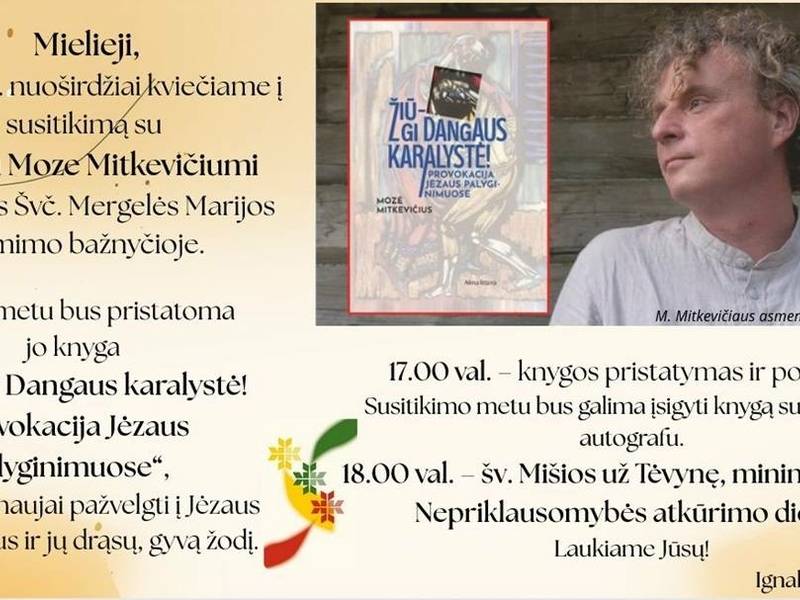 Susitikimas su kunigu Moze Mitkevičiumi