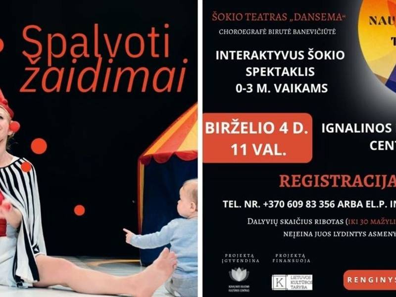 Spalvoti žaidimai mažiesiems