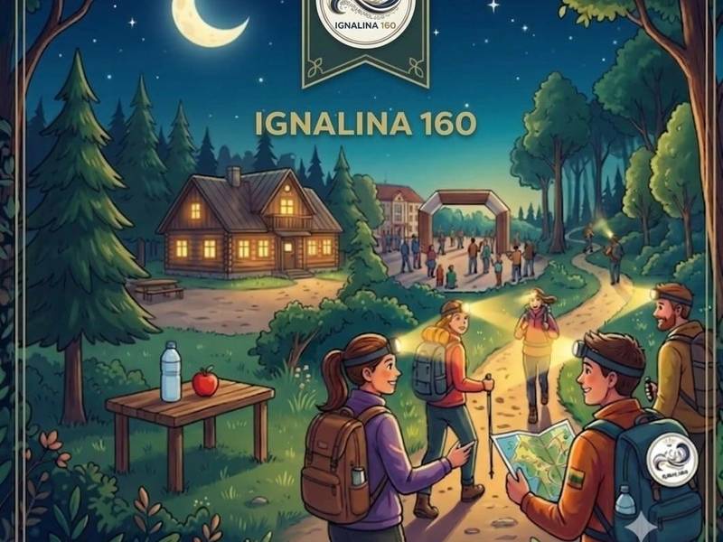 Ночной поход "160 причин открыть для себя Игналину ночью!"