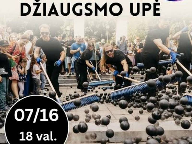 Nepriklausomos šiuolaikinio šokio organizacijos „Be kompanijos“ meno akcija-performansas „Džiaugsmo upė“