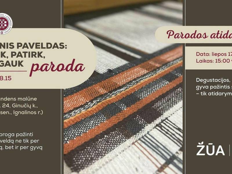Paroda „Tautinis paveldas: pažink, patirk, paragauk“
