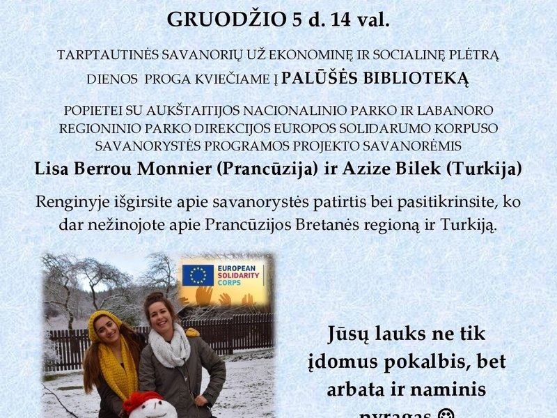 Встреча с волонтерами Аукштайтийского национального парка и дирекции Лабанорасского регионального парка