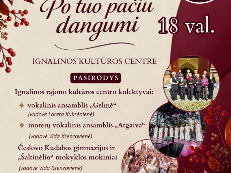 Renginys „Po tuo pačiu dangumi“