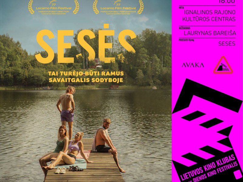 Filmo „SESĖS“ '/ susitikimas su režisieriumi Laurynu Bareiša