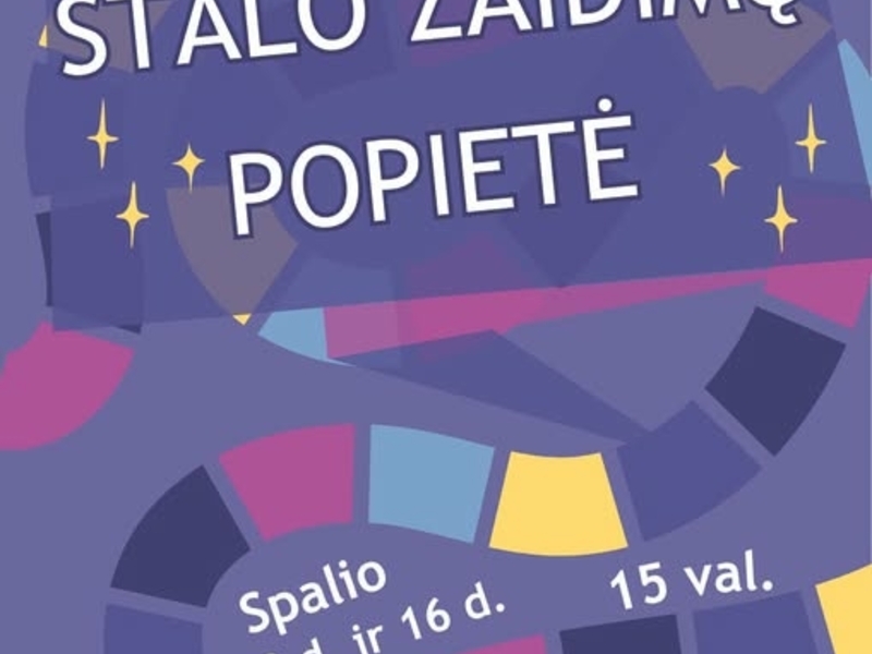 Stalo žaidimų popietė