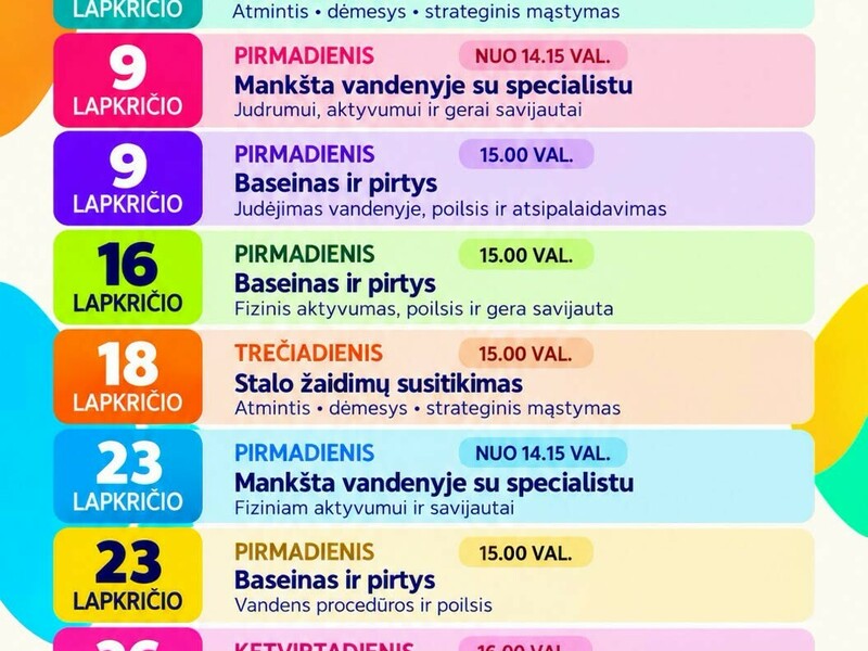 Projekto #MiestelioBalsai veiklos lapkričio mėnesį