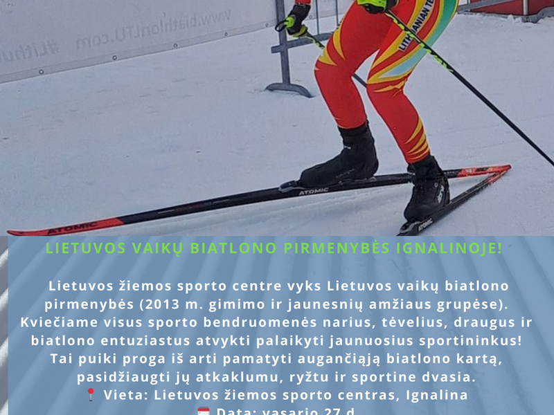 Biatlono varžybos Lietuvos žiemos sporto centre