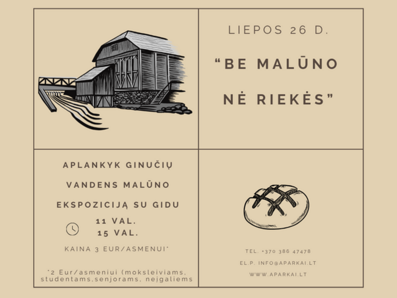 Be malūno nė riekės