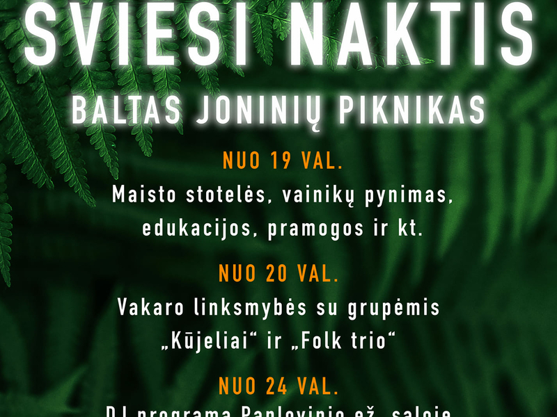 Joninių piknikas Ignalinoje „ŠVIESI NAKTIS“