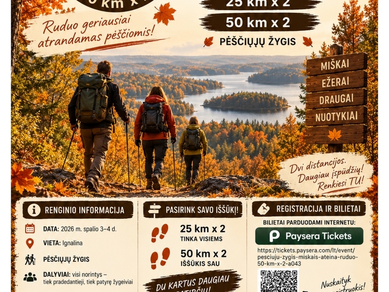Žygis „ Miškais ATEINA ruduo“