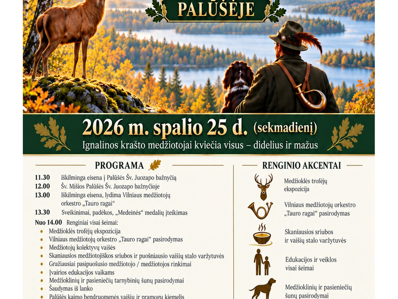 Šv. Huberto diena Palūšėje