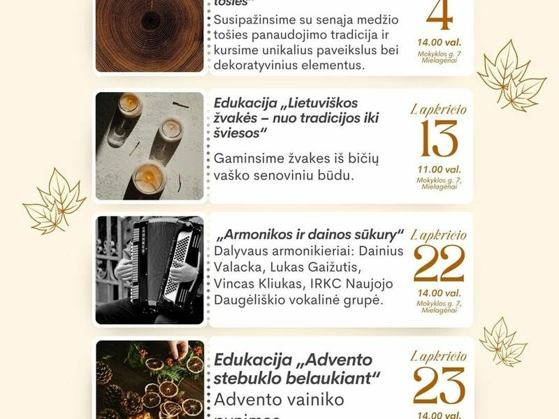 Edukacija "Advento stebuklo belaukiant"