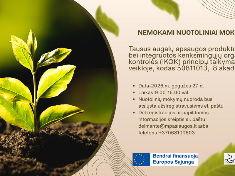 Nuotoliniai nemokami mokymai
