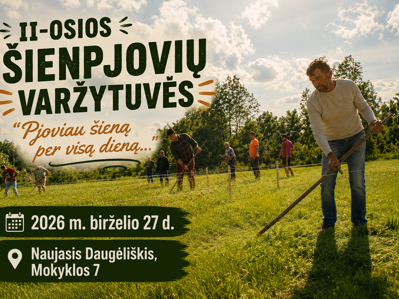 Pjoviau šieną per visą dieną