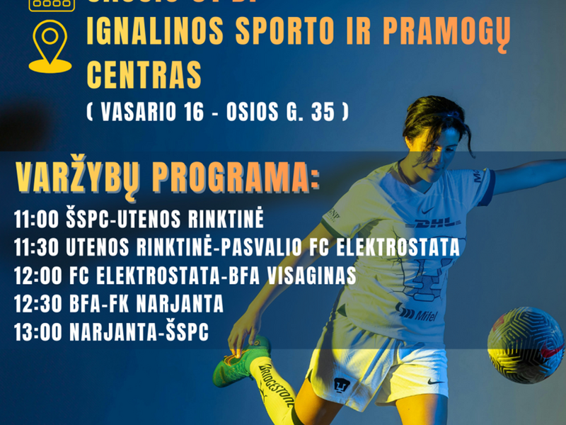 Utenos apskrities moterų futbolo čempionatas Ignalinoje