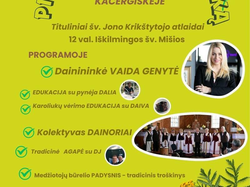 Renginys "Pinkim Joninių vainiką" Kačergiškėje