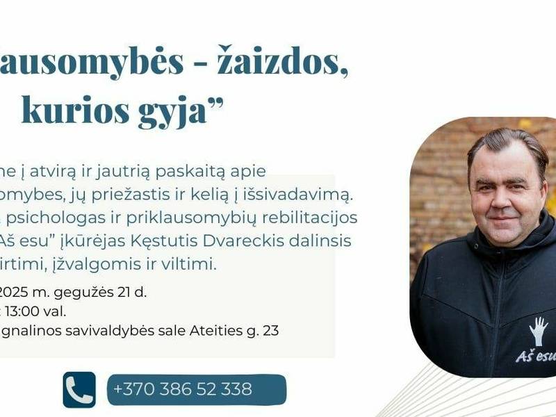 Susitikimas su kunigu, psichologu, priklausomybių centro įkūrėju Kęstučiu  Dvarecku
