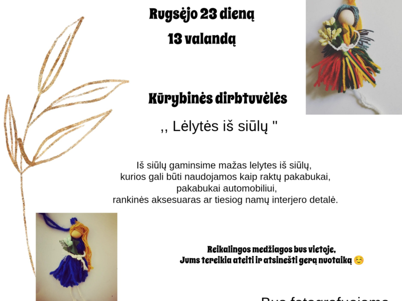 Ceikiniuose: „Lėlytės iš siūlų“