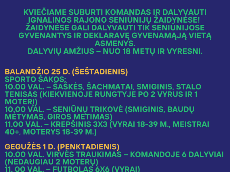 Ignalinos rajono seniūnijų sporto žaidynės