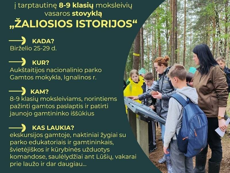 Tarptautinė stovykla  "Žaliosios istorijos"