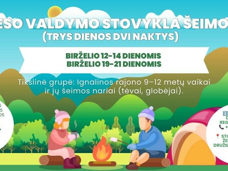 Streso valdymo stovykla šeimoms (trys dienos dvi naktys)