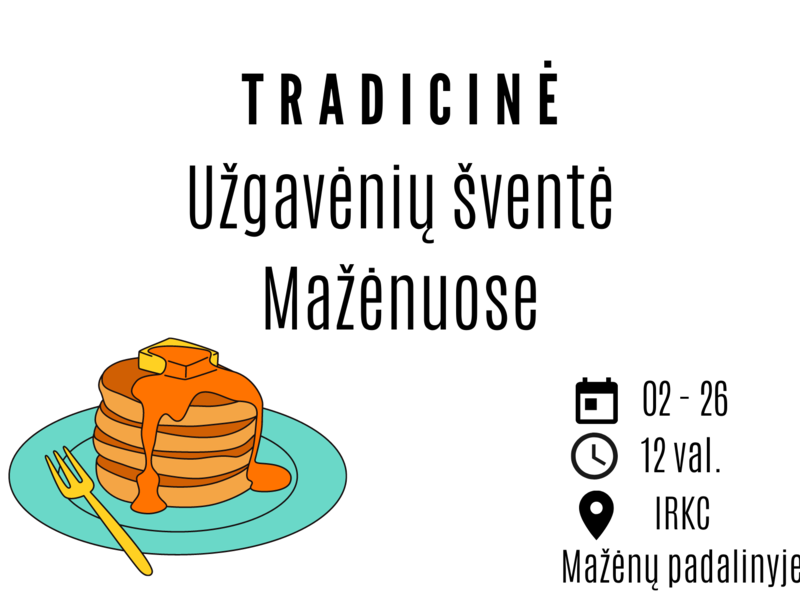 The traditional "Mardi Gras celebration" in Mažėnai