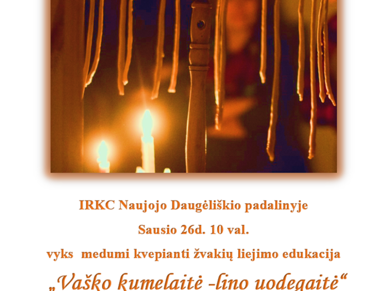 Обучение "Восковая кобыла - льняной хвост" в Н. Даугелишкисе