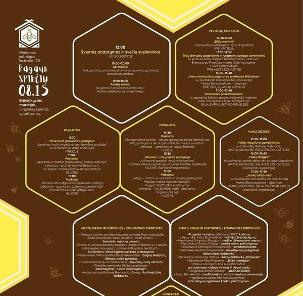 Medkopio pabaigos festivalis „Pagauk spiečių“ Rugpjūčio 15 dieną