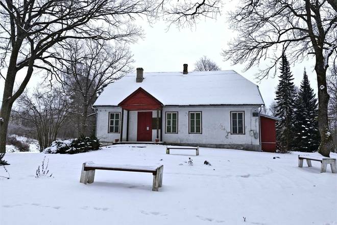 Das Haus des Gehöfts von Professor Adam Hrebnickis ist ein Museum