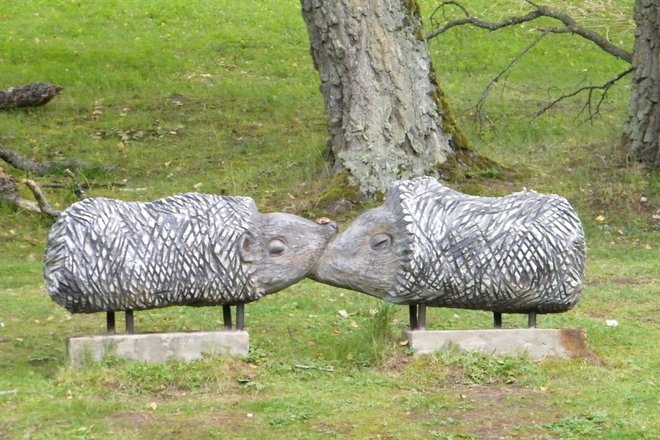 Sculpture "Hedgehogs"