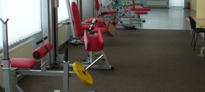 Fitness gym in Ignalina sports and entertainment center
