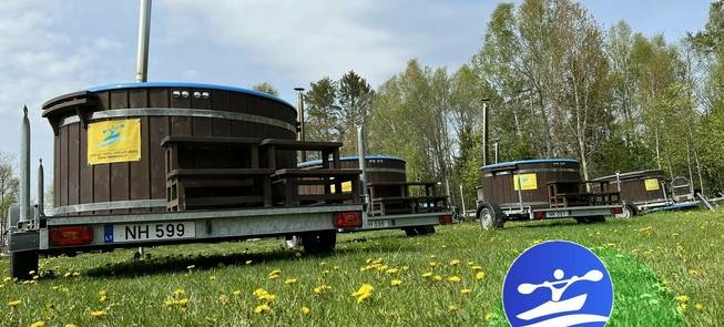 Sauna und Whirlpool auf Rädern