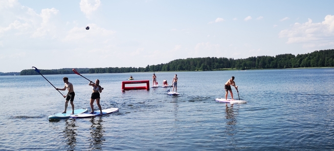 Team game - competition - paddle (SUP) POLO